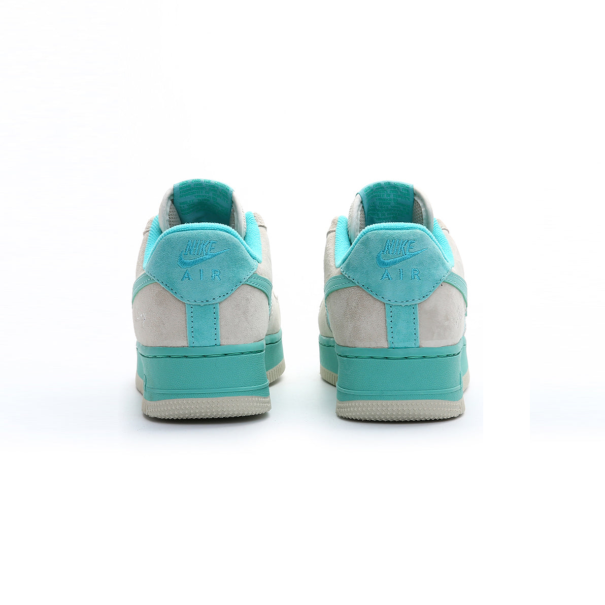 Nike Air Force 1 Low Sabbia con Swoosh Tiffany Blu Acqua