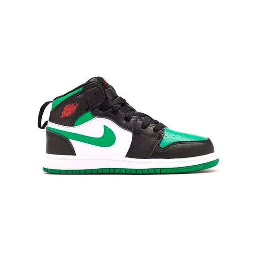 Nike Air Jordan 1 Mid Bambino Verde Pino Nero Bianco Raffinato