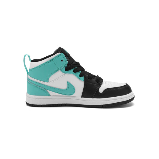 Nike Air Jordan 1 Mid Bambino Tropical Twist Verde Nero Bianco