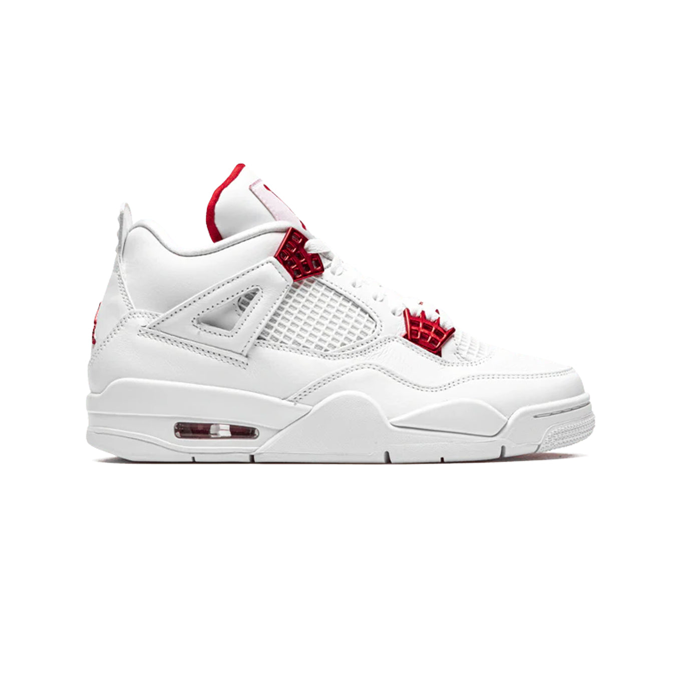 Nike Air Jordan 4 Retro Metallic Red Bianco Rosso Uomo