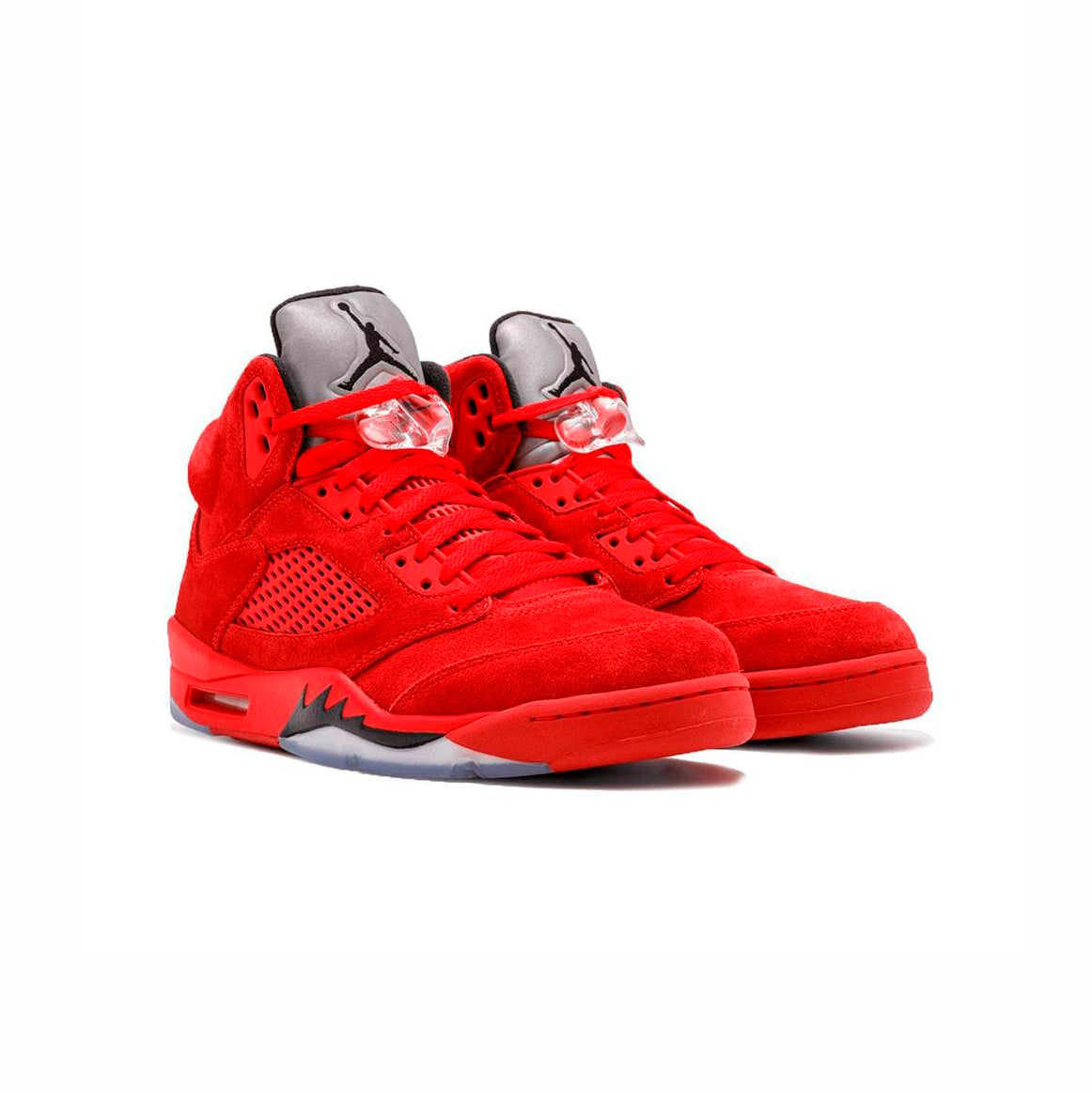 Nike Air Jordan 5 Retro Rosso Suede Fuoco Uomo