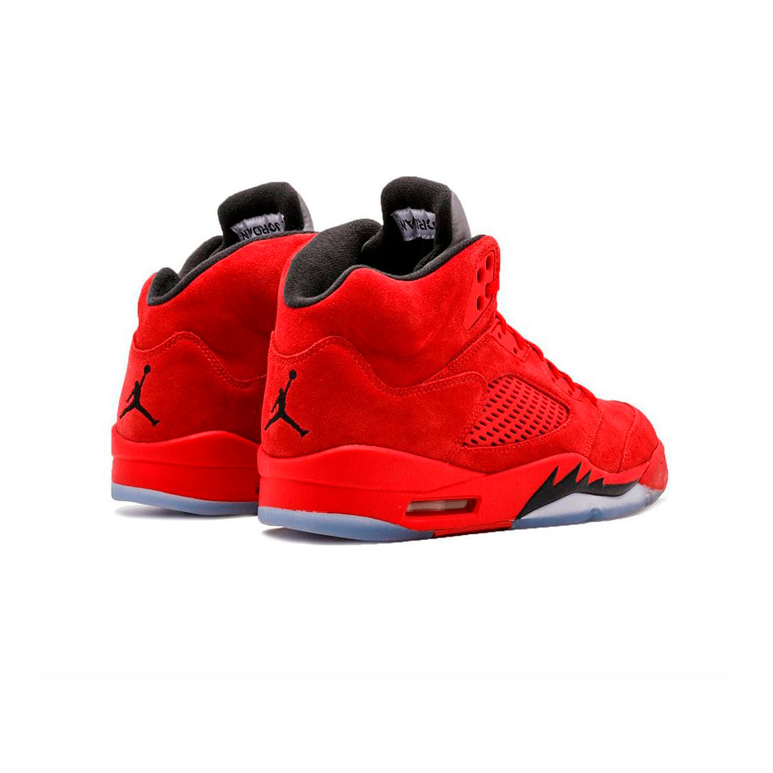 Nike Air Jordan 5 Retro Rosso Suede Fuoco Uomo