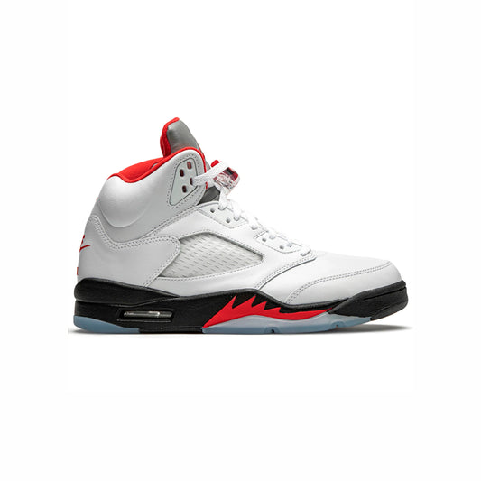 Nike Air Jordan 5 Retro Fire Red Bianco Nero Rosso Uomo