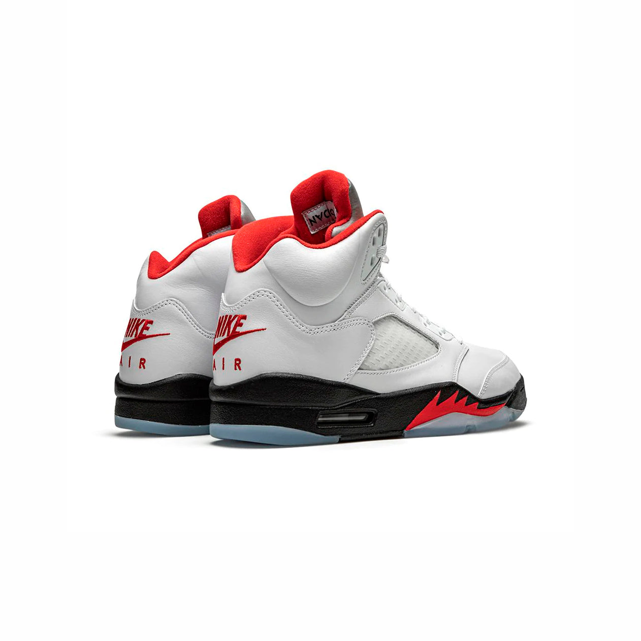 Nike Air Jordan 5 Retro Fire Red Bianco Nero Rosso Uomo
