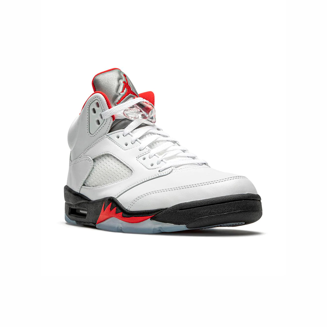 Nike Air Jordan 5 Retro Fire Red Bianco Nero Rosso Uomo