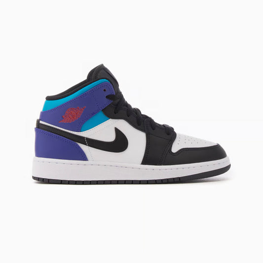 Nike Air Jordan 1 Mid Nero Bianco Viola Grape Retro