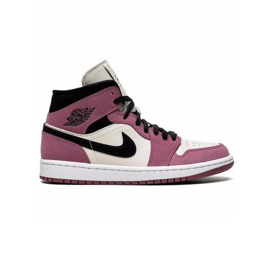 Nike Air Jordan 1 Mid Rosa Berry Nero Bianco Donna
