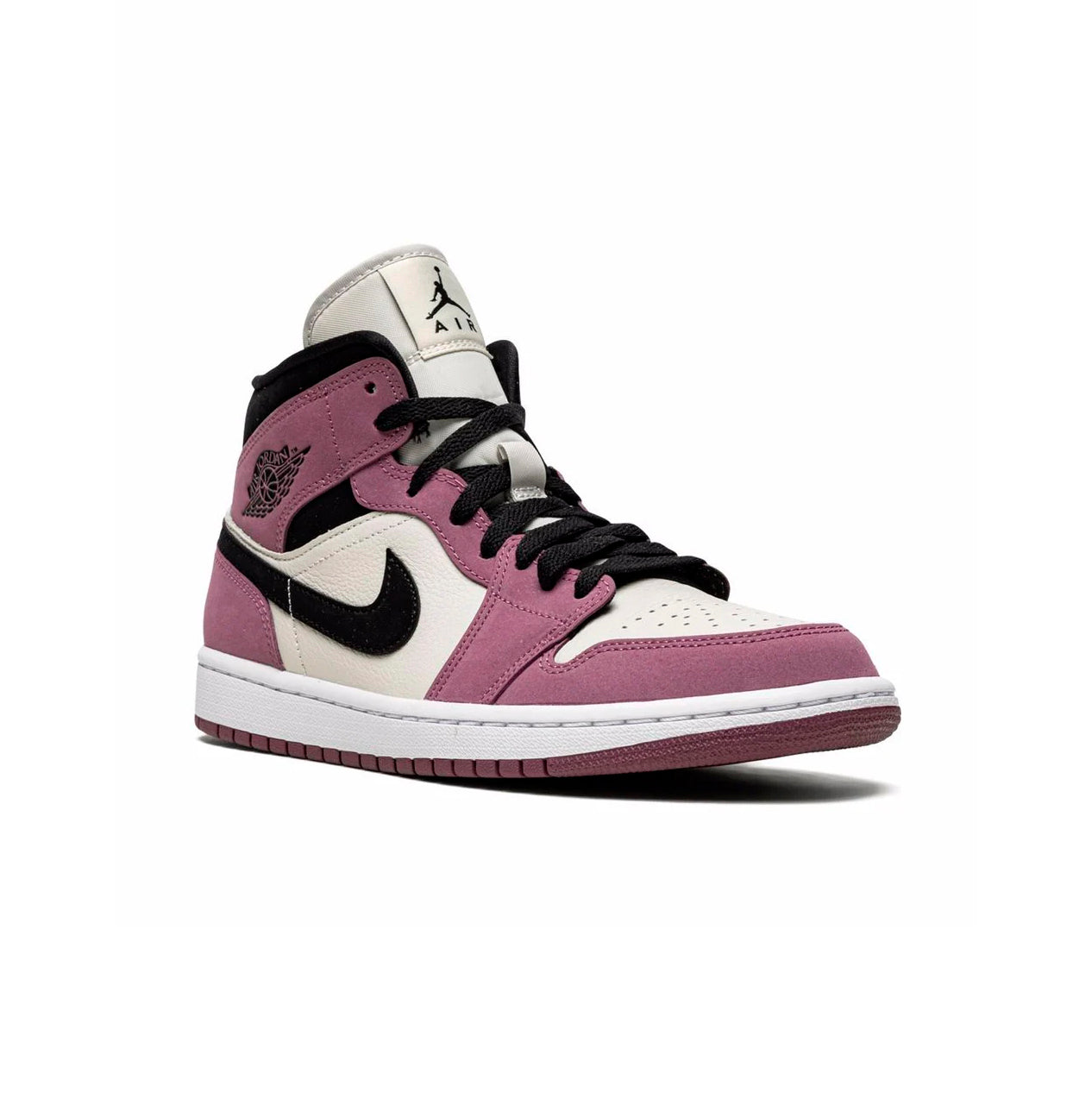 Nike Air Jordan 1 Mid Rosa Berry Nero Bianco Donna