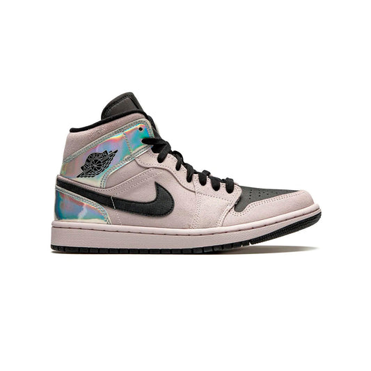 Nike Air Jordan 1 Mid Rosa Iridescente Nero Donna