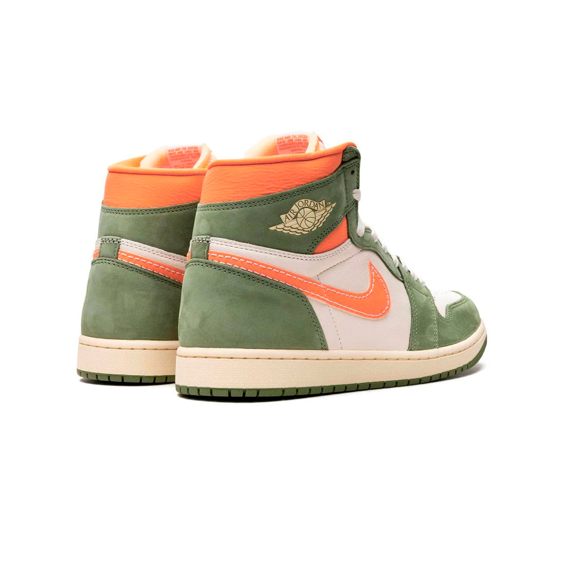 Nike Air Jordan 1 High Craft Verde Celadon e Arancione