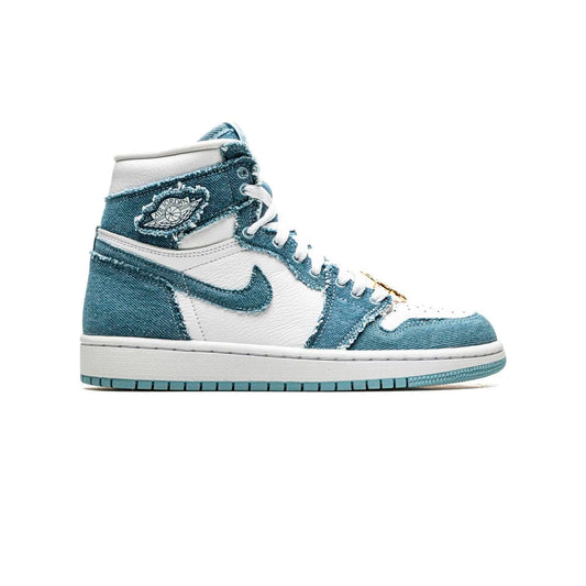 Nike Air Jordan 1 High in Denim Azzurro e Bianco