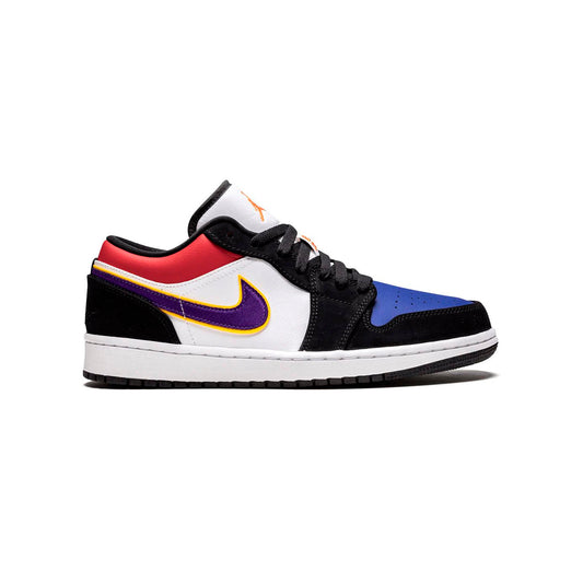 Nike Air Jordan 1 Low Multicolore Lakers Viola Giallo Bianco