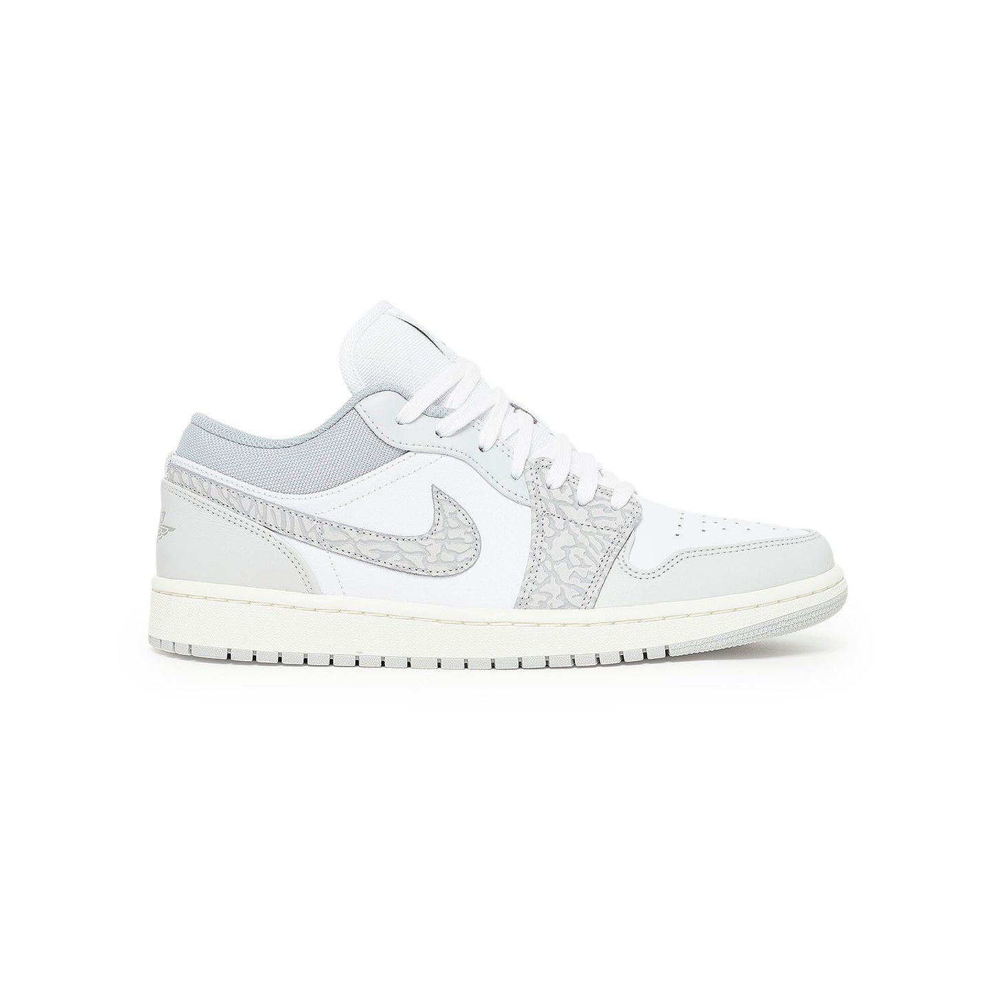 Nike Air Jordan 1 Low Grigio Fumo Stampa Elephant Bianco