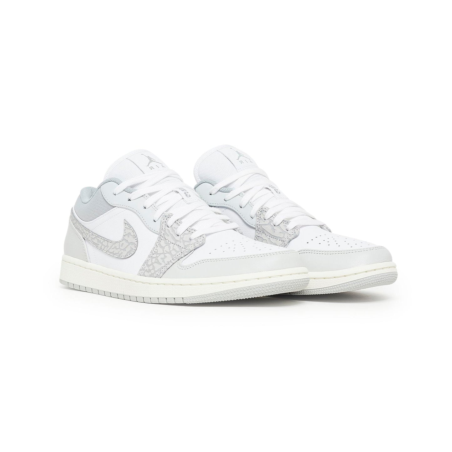 Nike Air Jordan 1 Low Grigio Fumo Stampa Elephant Bianco