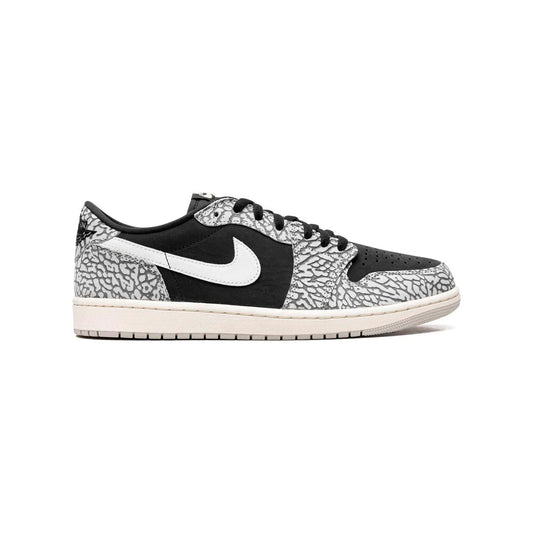 Nike Air Jordan 1 Low Retro Nero Cemento Grigio Bianco Uomo