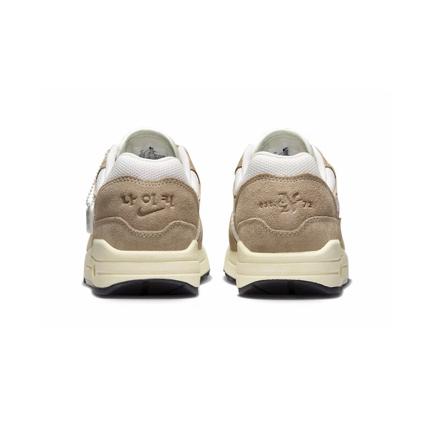 Nike Air Max 1 Hangul Day Beige Uomo Sneakers in Pelle Scamosciata