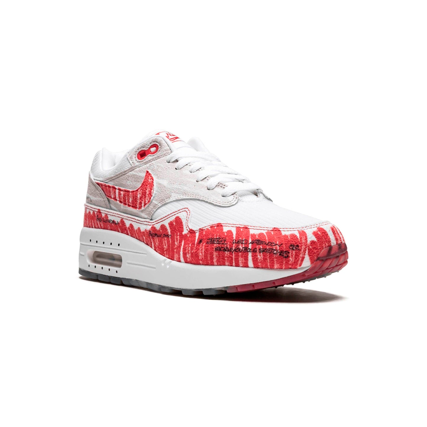 Nike Air Max 1 Tinker Sketch to Shelf Bianco Rosso Uomo Sneakers Esclusive