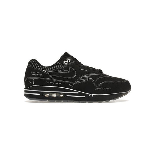 Nike Air Max 1 Sketch Schematic Nero Uomo Sneakers Design Esclusivo