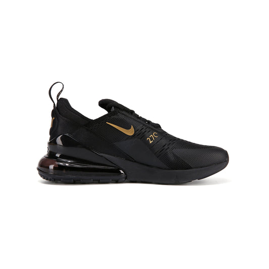 Nike Air Max 270 Nero Oro Uomo Sneakers Moderne e Eleganti