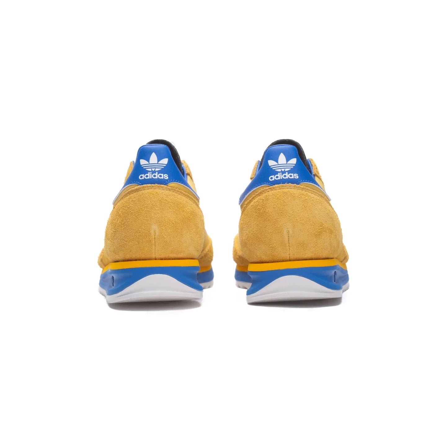 Adidas SL 72 Scarpe Giallo Senape con Strisce Blu Uomo Vintage Retro