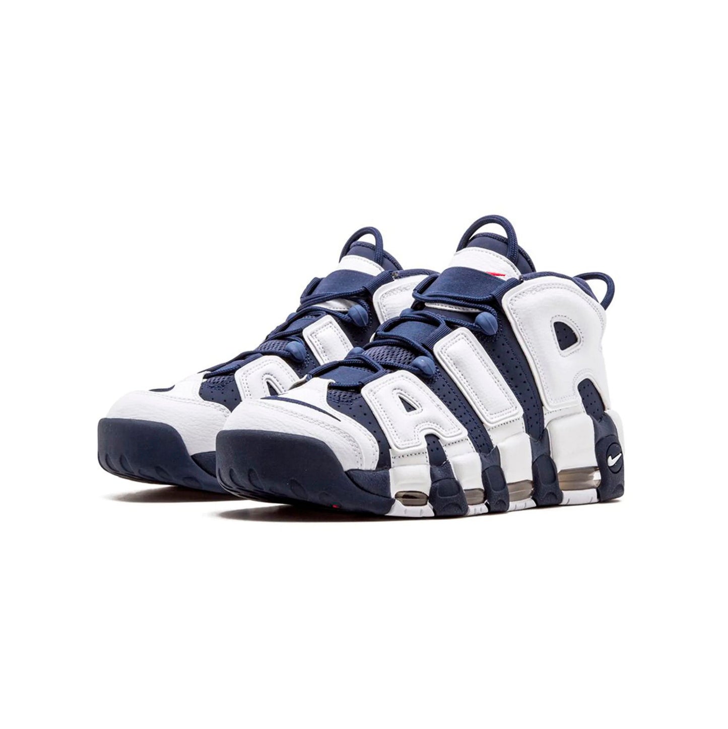 Nike Air More Uptempo Bianche e Blu Olympic Sneakers Uomo