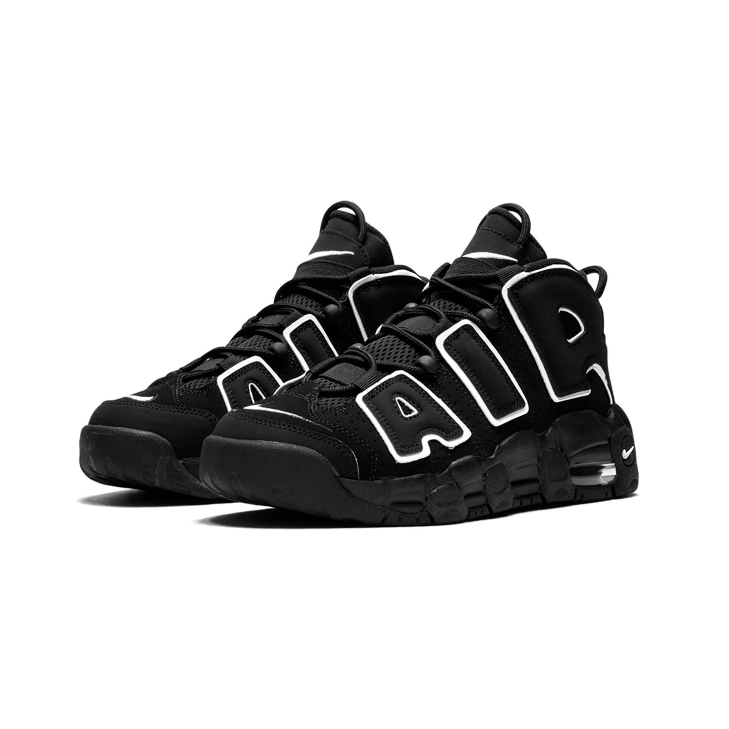 Nike Air More Uptempo Nero con Dettagli Riflettenti Sneakers Uomo