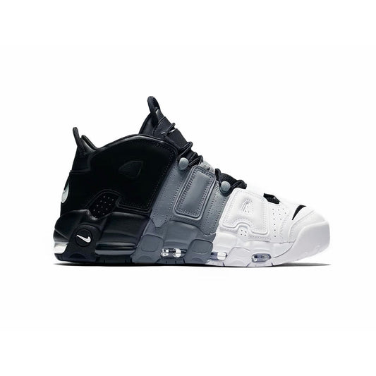 Nike Air More Uptempo Tri-Color Nere Grigie e Bianche Sneakers Uomo