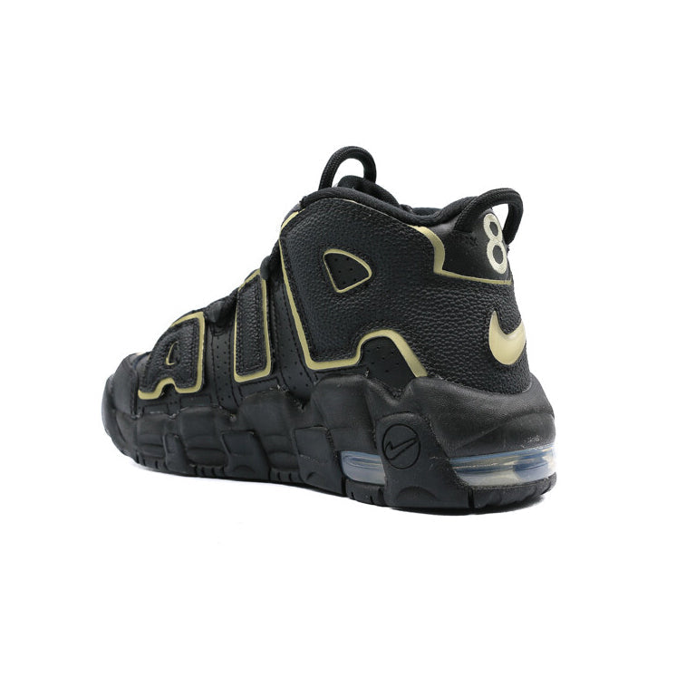 Nike Air More Uptempo Nero e Oro Metallizzato GS Sneakers Bambini