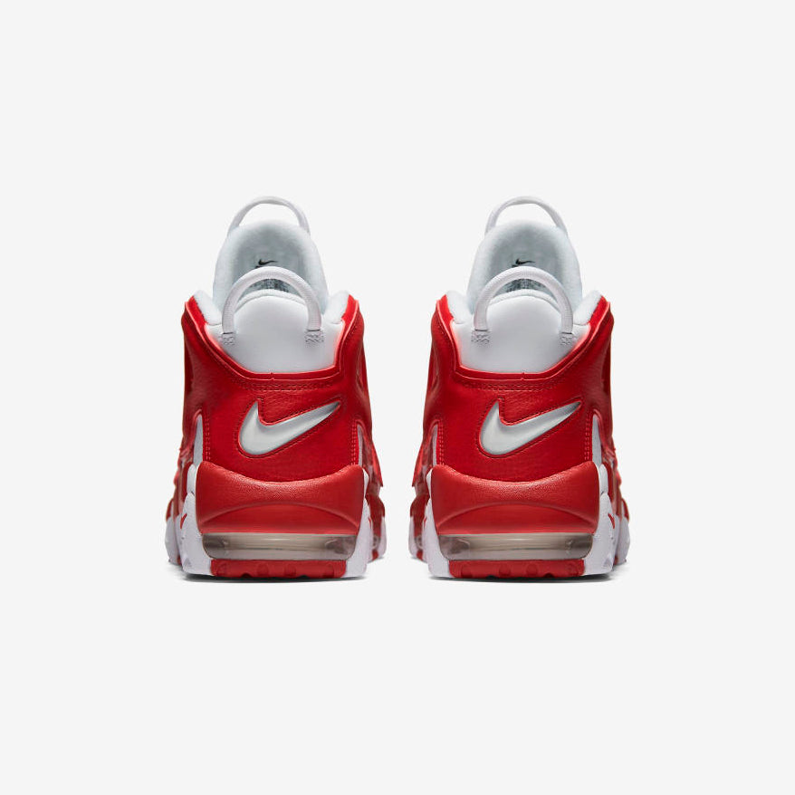 Nike Air More Uptempo Bianche e Rosse Varsity Red Sneakers Uomo