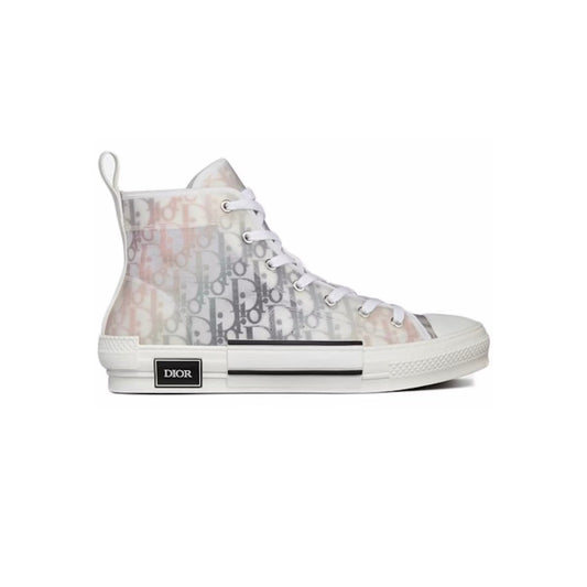 Dior B23 Sneakers Alte Grigio e Rosa - Scarpe di Lusso Esclusive
