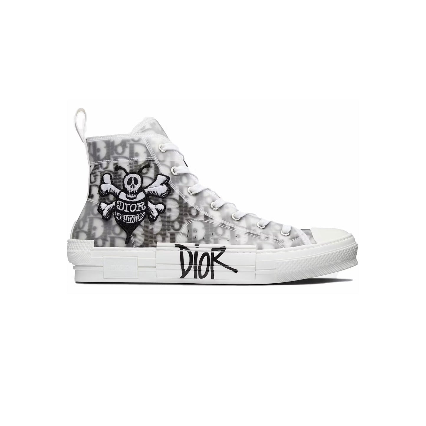 Dior x Shawn B23 Sneakers Alte con Ricamo Ape - Design Esclusivo