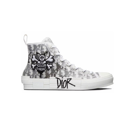 Dior x Shawn B23 Sneakers Alte con Ricamo Ape - Design Esclusivo