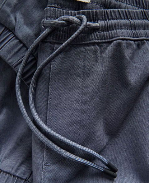 Joggers in cotone-steel blue