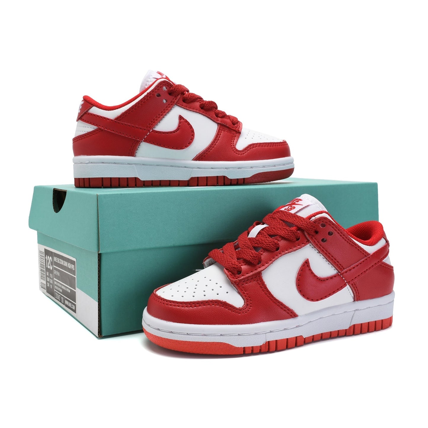 Nike Dunk Low Bambina Bianche e Rosse Gipsy Rose Casual