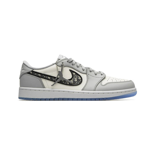 Nike Air Jordan 1 Low x Dior Grigio Bianco Dettagli Esclusivi