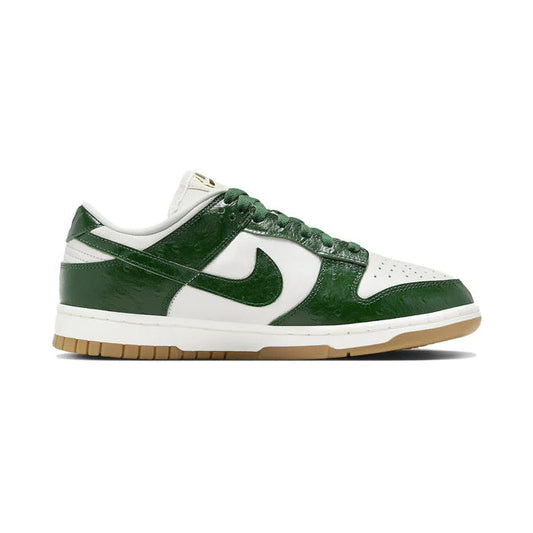 Nike Dunk Low Verde Gorge e Bianco Pelle Ostrich Uomo