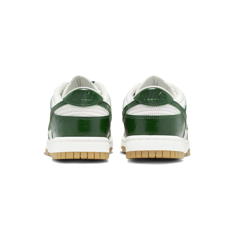 Nike Dunk Low Verde Gorge e Bianco Pelle Ostrich Uomo
