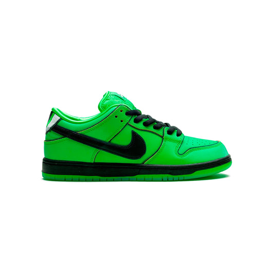 Nike Dunk Low SB Verde e Nero Buttercup Powerpuff Uomo