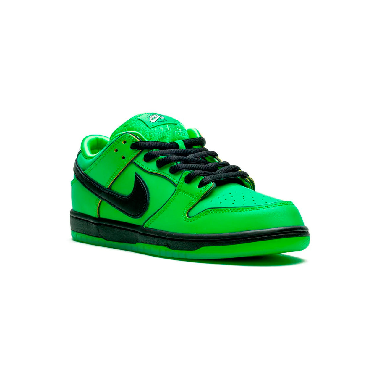 Nike Dunk Low SB Verde e Nero Buttercup Powerpuff Uomo