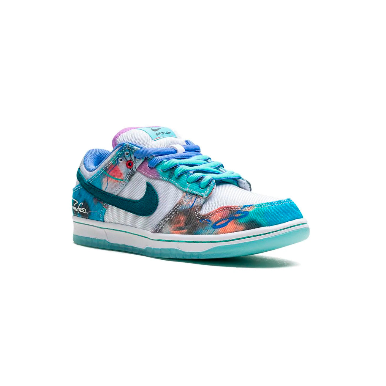 Nike Dunk Low SB Multicolore Acqua Teal e Bianco Futura Uomo