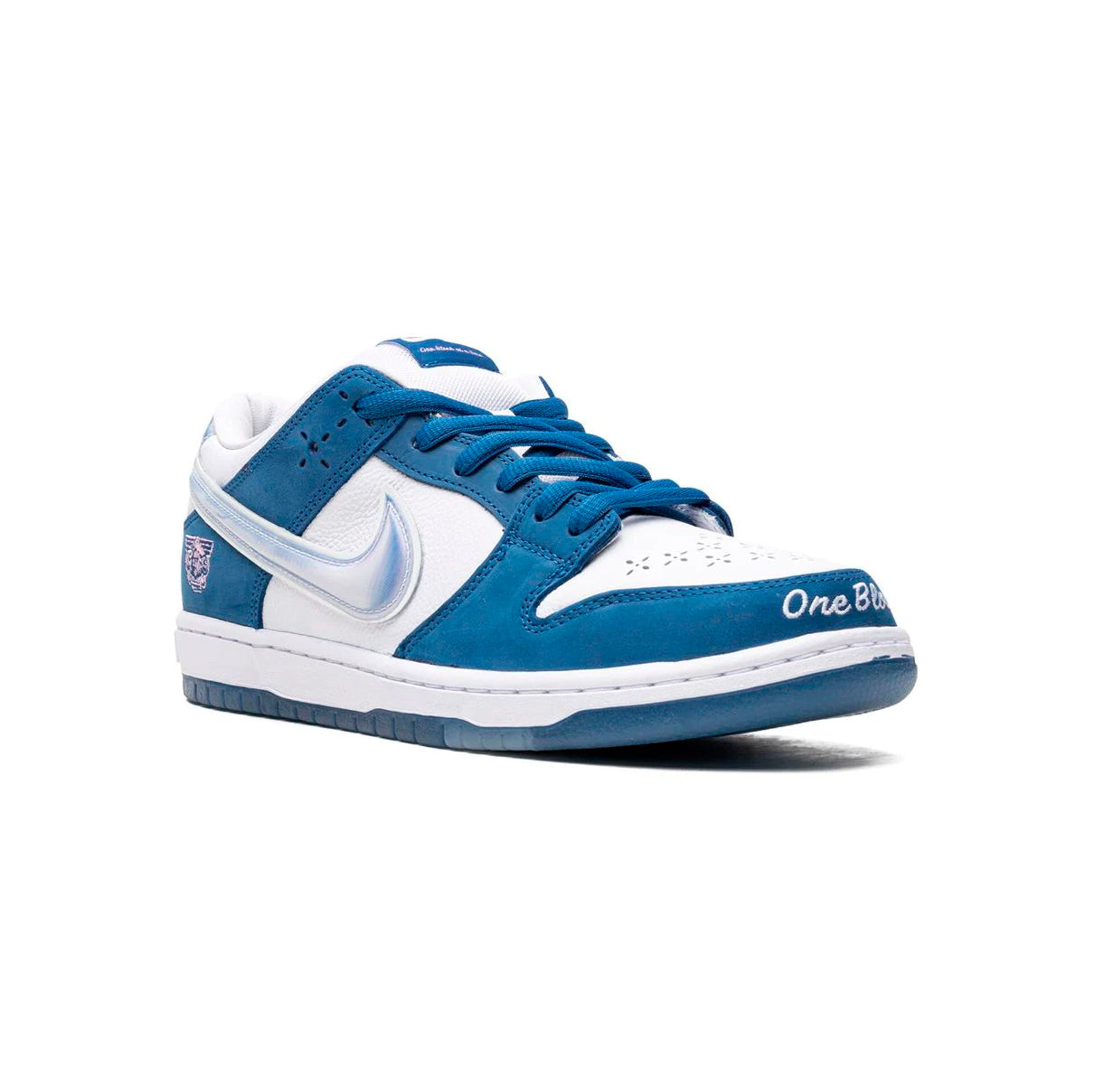 Nike Dunk Low SB Bianco e Blu Born x Raised Uomo