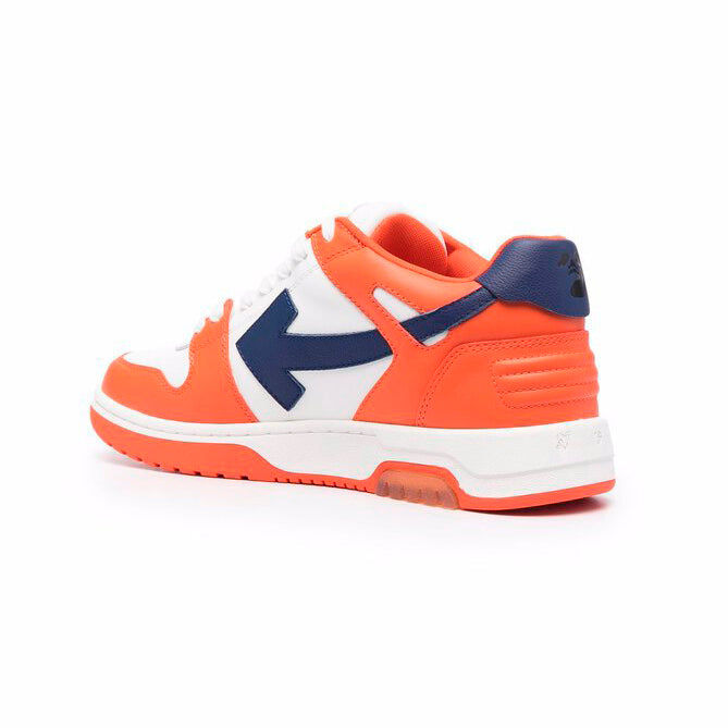 Off-White Out Of Office Sneakers Bianche Arancioni e Blu Uomo