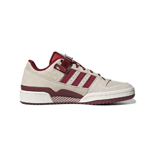 Sneakers Adidas Forum Low Beige Bordeaux in Pelle e Suede
