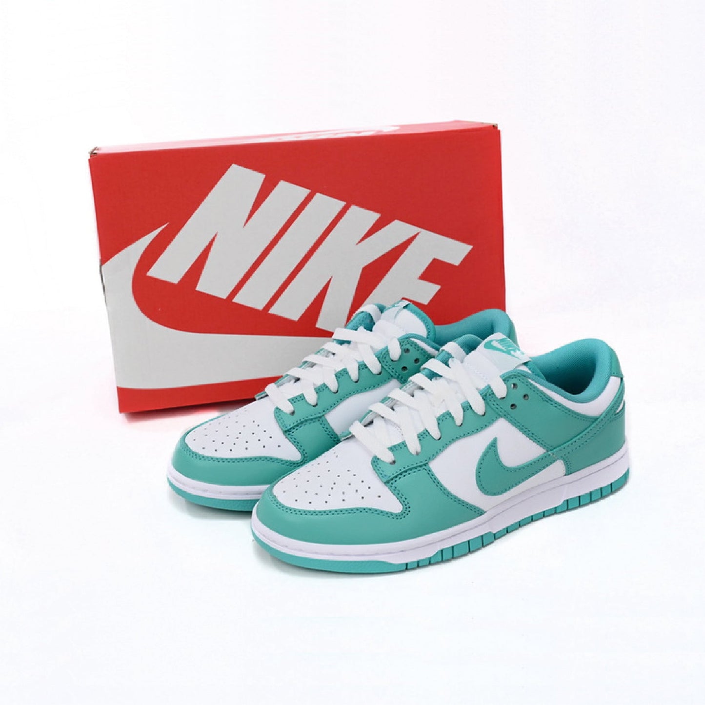 Nike Dunk Low Verde Giada e Bianco Scarpe Uomo