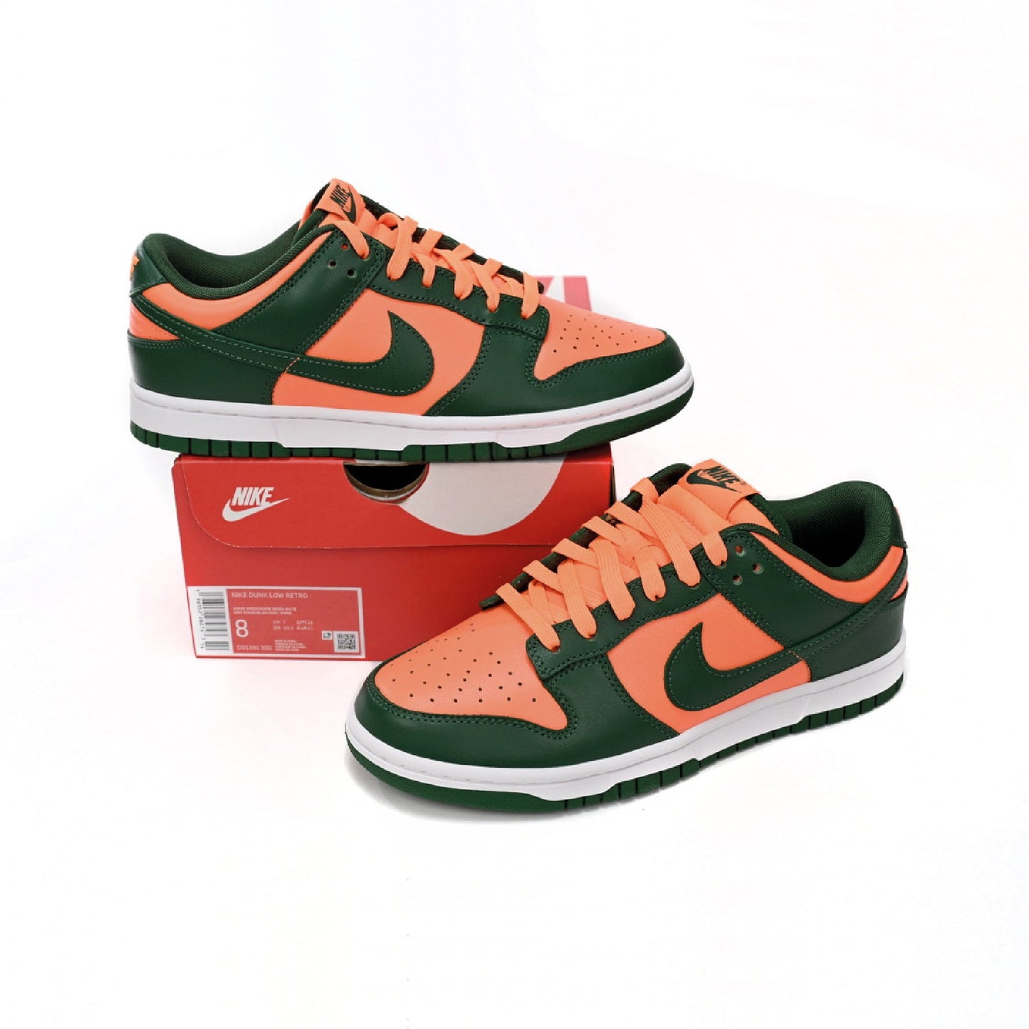 Nike Dunk Low Verde e Arancione Scarpe Uomo