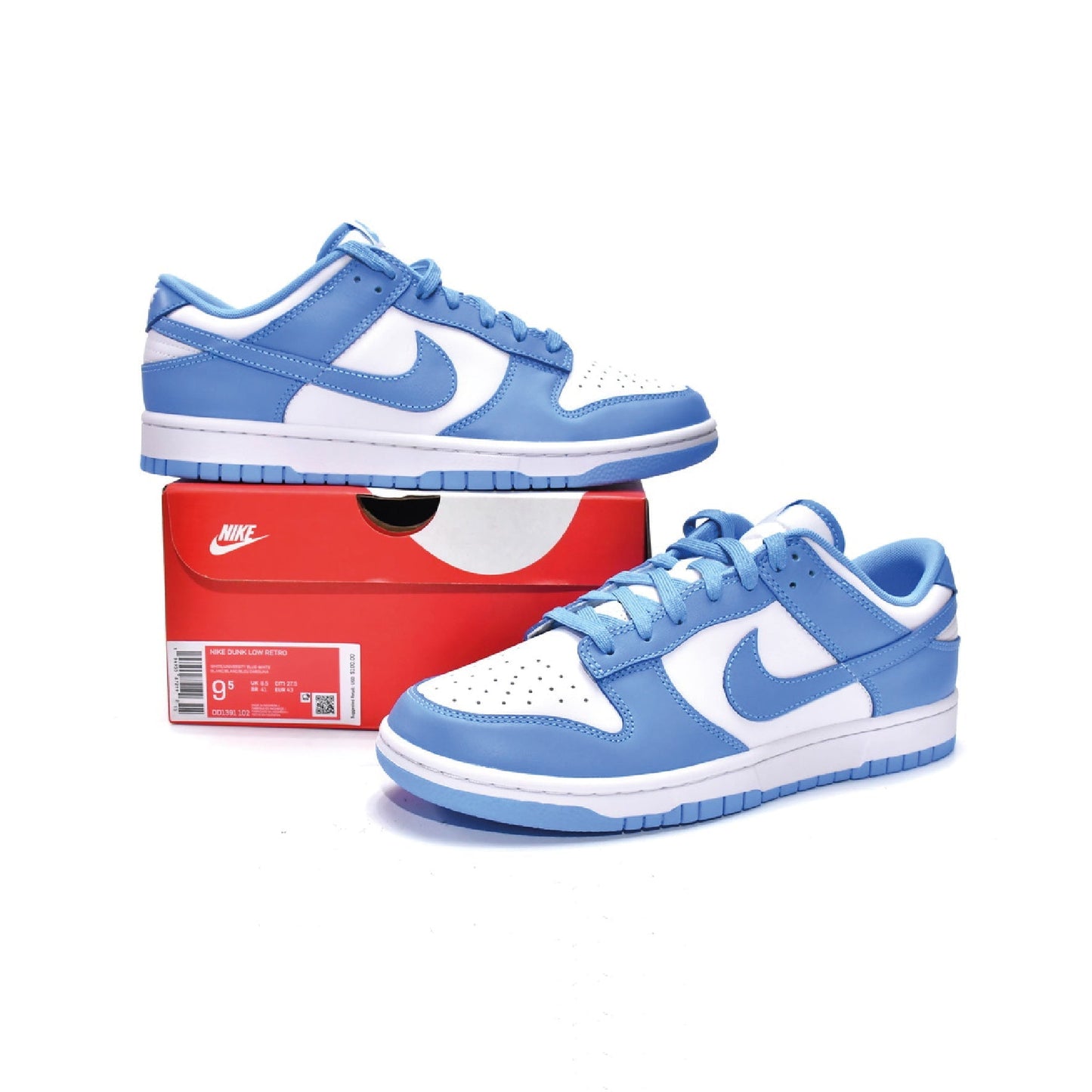 Nike Dunk Low Azzurro University Blue e Bianco Uomo
