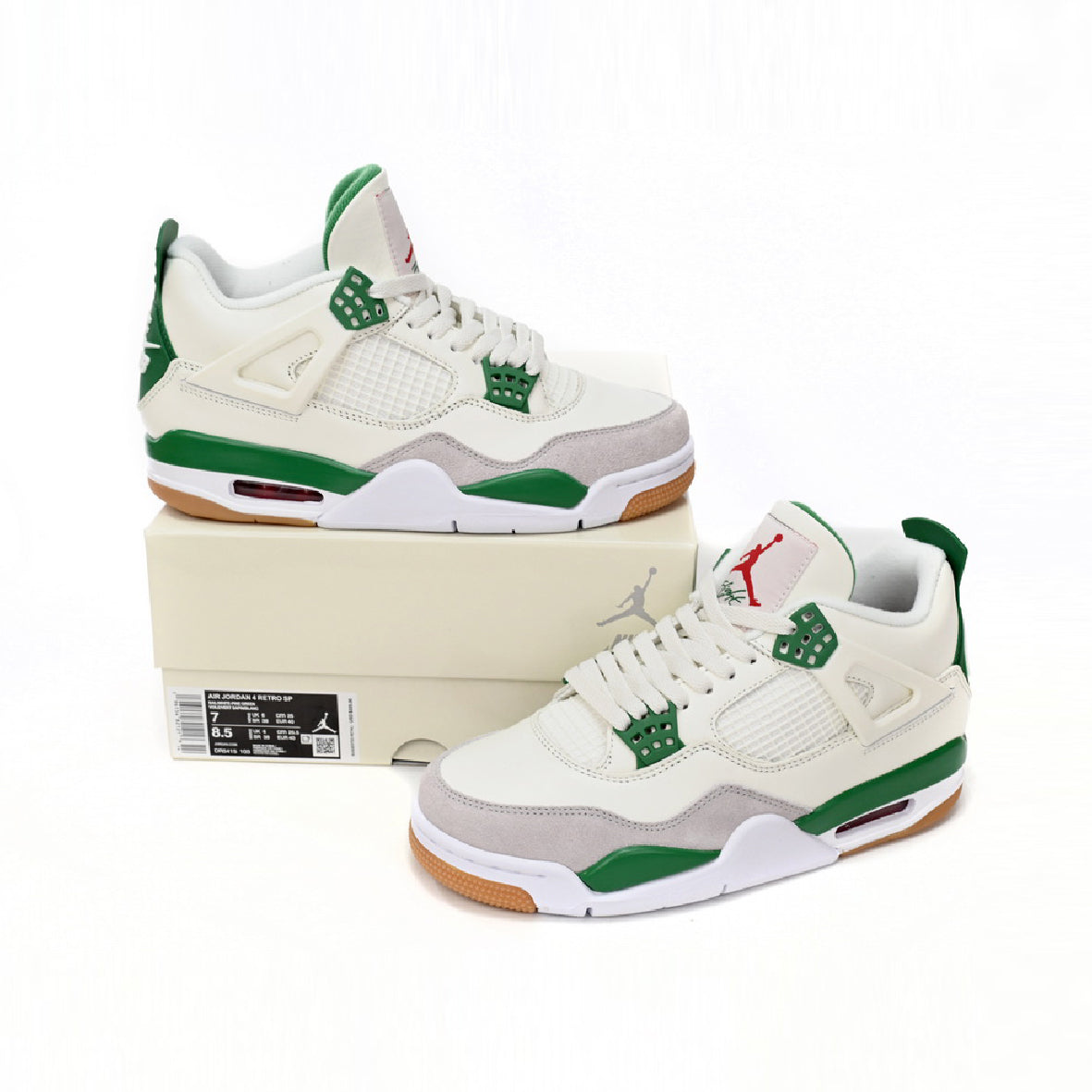 Nike Air Jordan 4 Retro SB Verde Pino Bianco Uomo