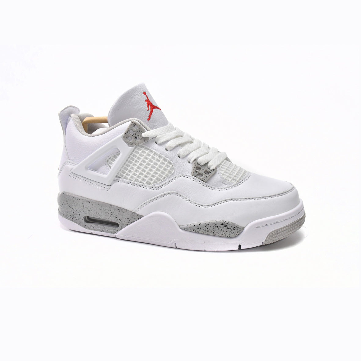 Nike Air Jordan 4 Retro White Cement Grigio Bianco Uomo