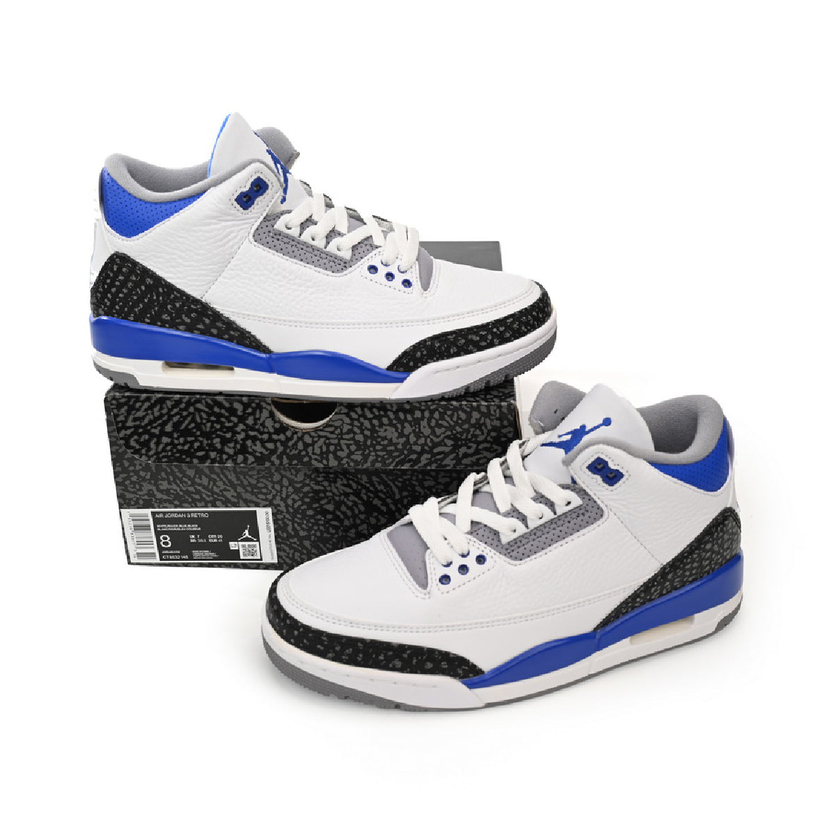 Nike Air Jordan 3 Retro Racer Blu/Bianco Cemento Iconiche