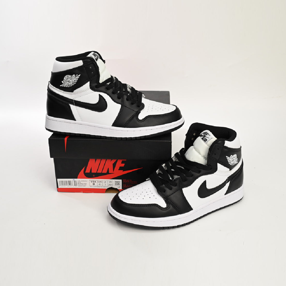 Nike Air Jordan 1 Retro High OG Panda Uomo Donna Bianco Nero